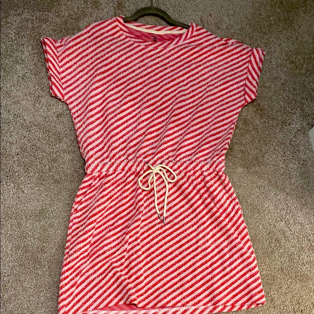 Striped Red and White Dress